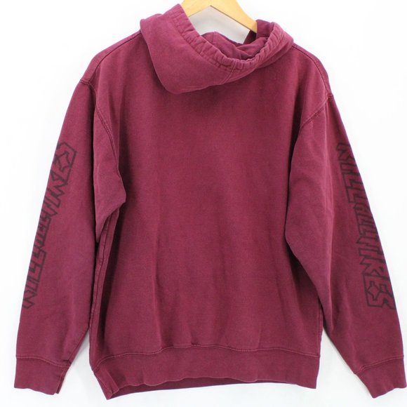 HOONIGAN Hoodie Sweatshirt Unisex Red Pullover Long Sleeve Big Graphic Medium - Picture 8 of 10